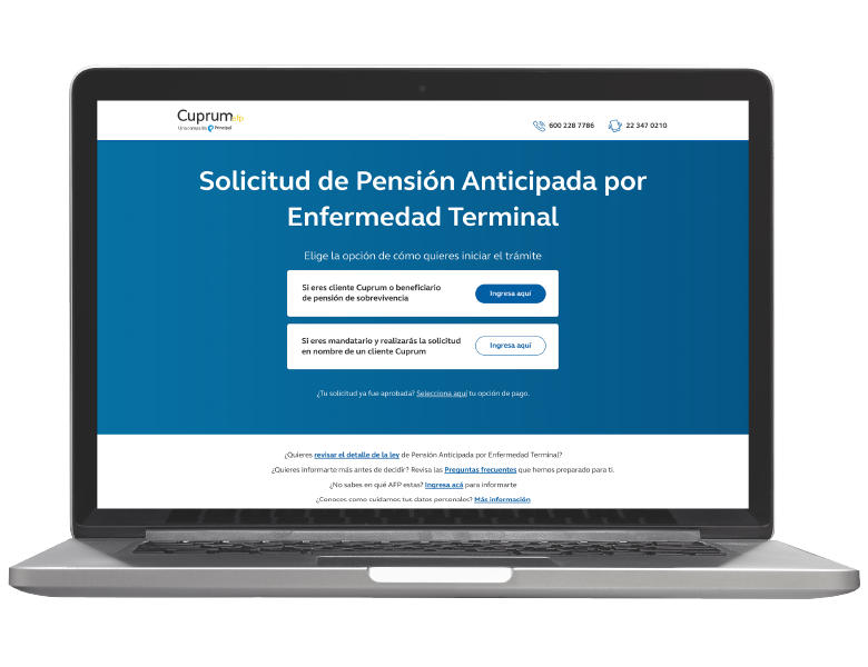 solicitud pensión anticipada por enfermedad terminal